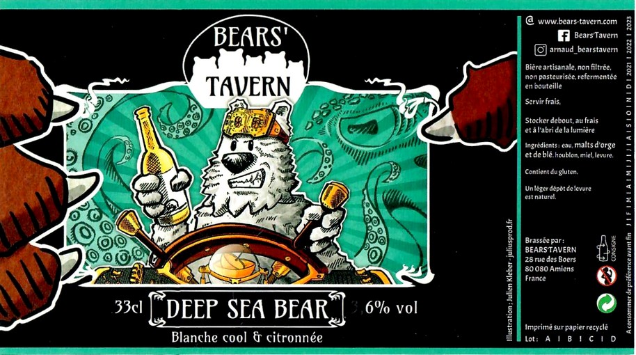 Etiquette BRASSERIE BEAR'S TAVERN 03