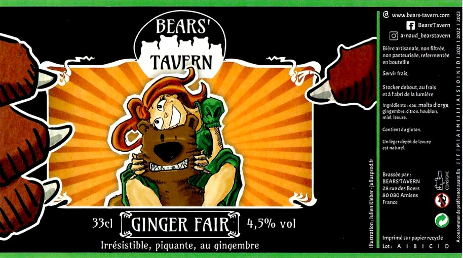 Etiquette BRASSERIE BEAR'S TAVERN 04