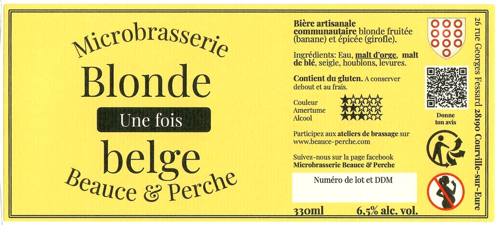 Etiquette BRASSERIE BEAUCE ET PERCHE 06