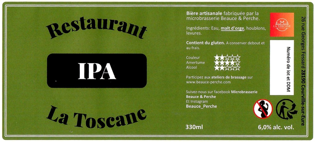 Etiquette BRASSERIE BEAUCE ET PERCHE 11