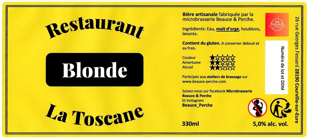 Etiquette BRASSERIE BEAUCE ET PERCHE 13