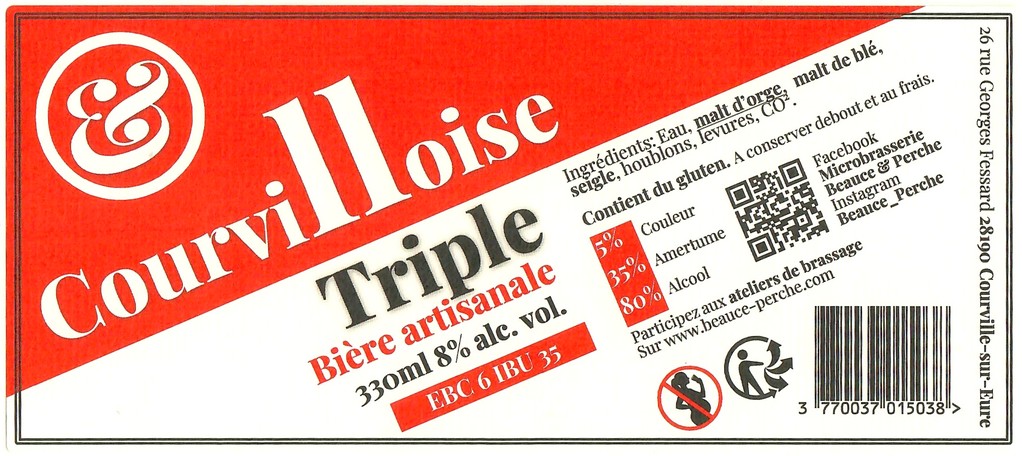 Etiquette BRASSERIE BEAUCE ET PERCHE 16