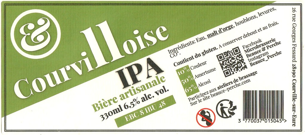 Etiquette BRASSERIE BEAUCE ET PERCHE 18