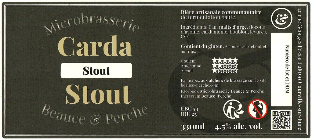 Etiquette BRASSERIE BEAUCE ET PERCHE 19