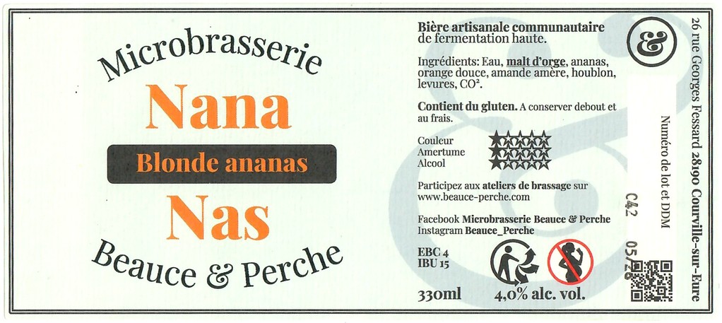 Etiquette BRASSERIE BEAUCE ET PERCHE 24