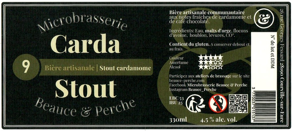 Etiquette BRASSERIE BEAUCE ET PERCHE 35