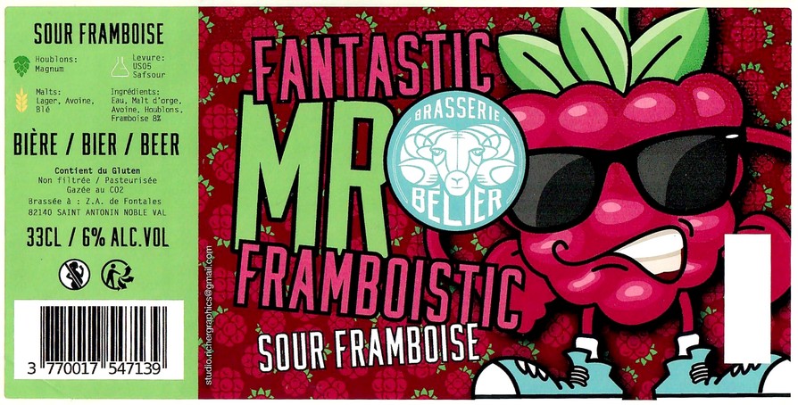 Etiquette BRASSERIE BELIER 10