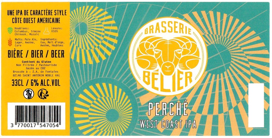 Etiquette BRASSERIE BELIER 11