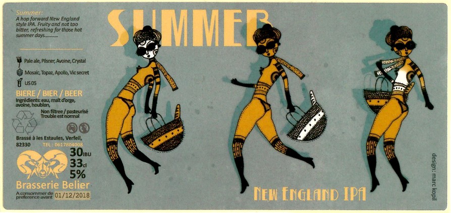 Etiquette BRASSERIE BELIER 12