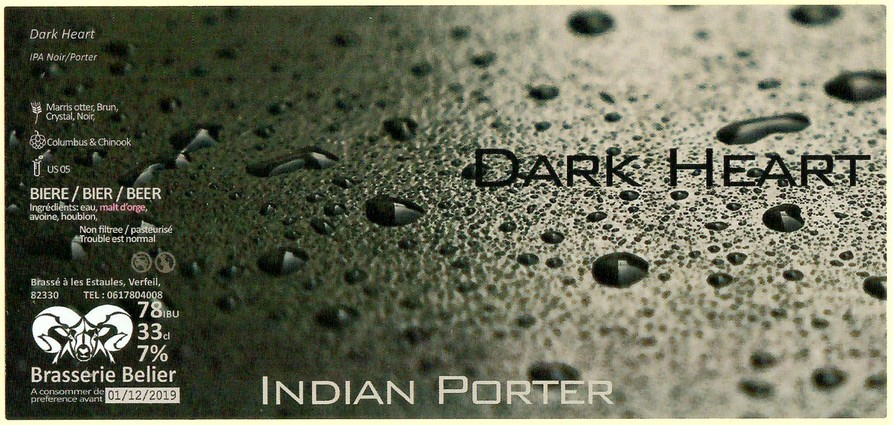 Etiquette BRASSERIE BELIER 13