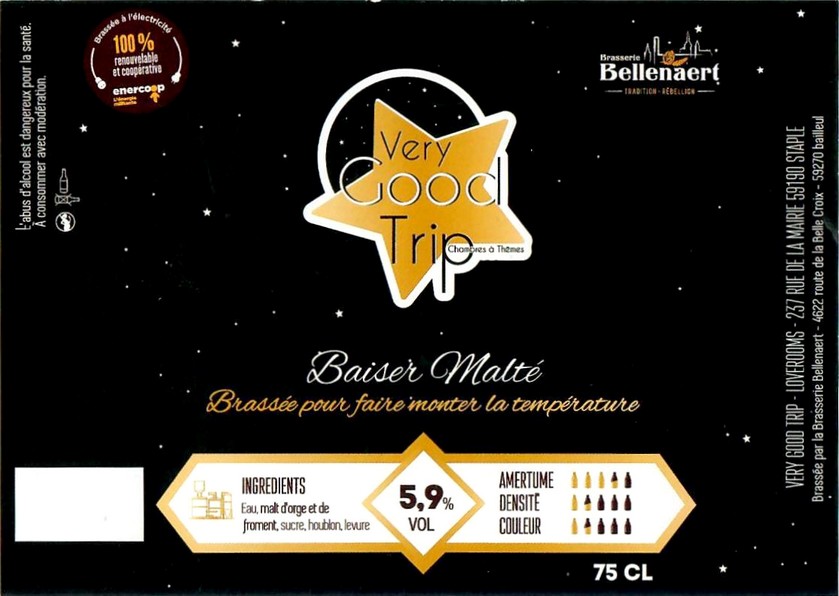Etiquette BRASSERIE BELLENAERT 301