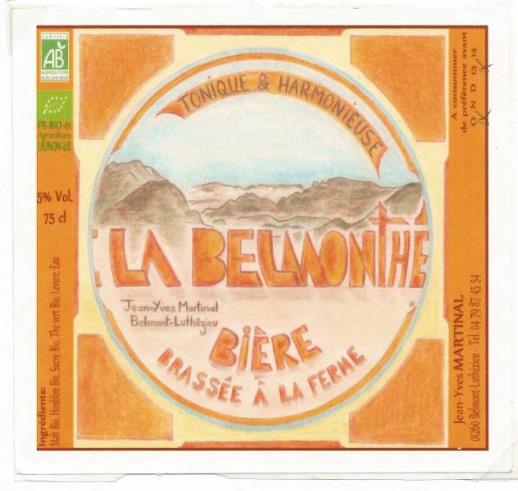 etiquette BRASSERIE LA BELMONTHE 02