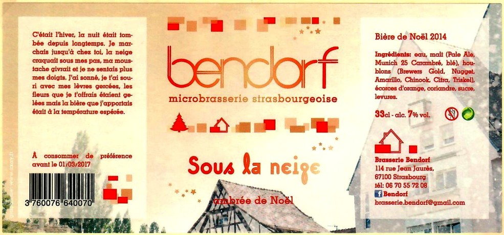 etiquette BRASSERIE BENDORF 13