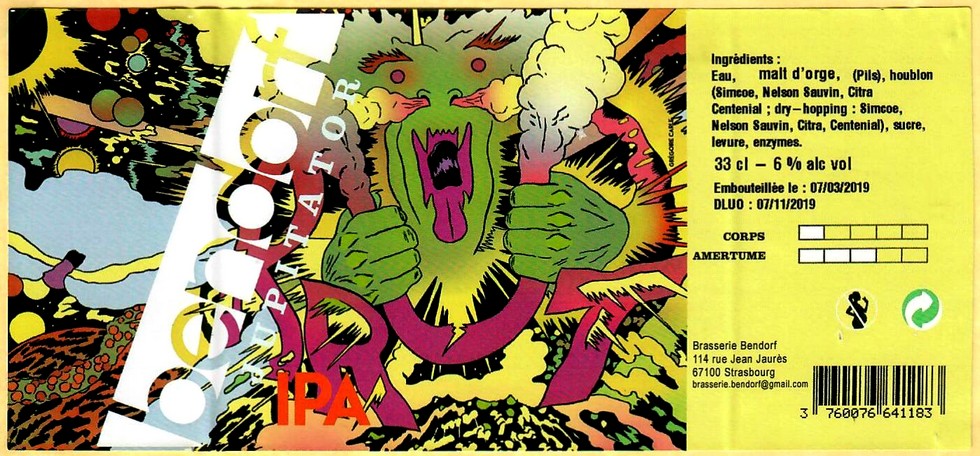 etiquette BRASSERIE BENDORF 15