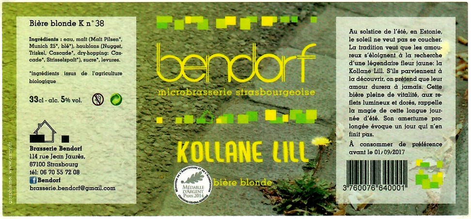 etiquette BRASSERIE BENDORF 16