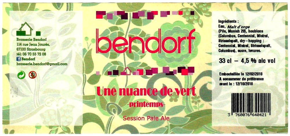 etiquette BRASSERIE BENDORF 21