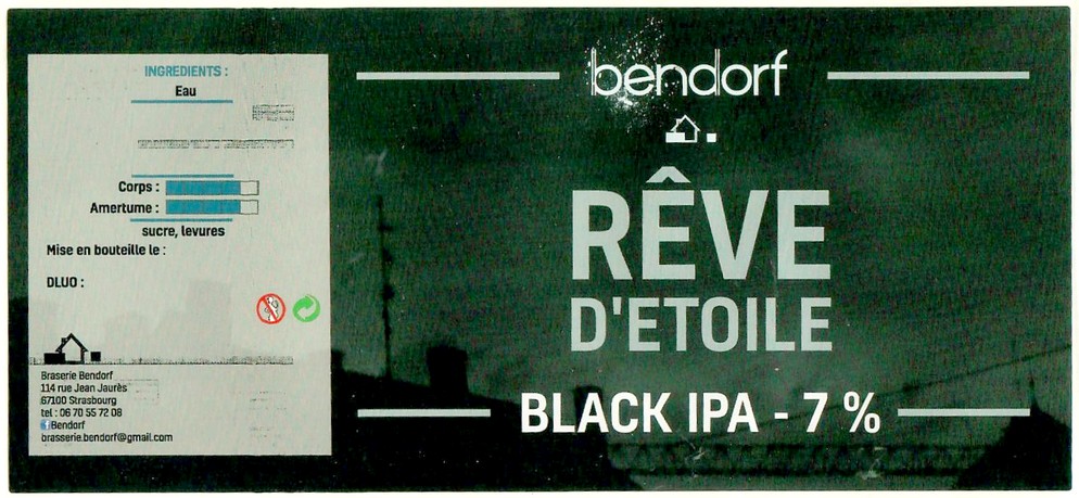 Etiquette BRASSERIE BENDORF 29