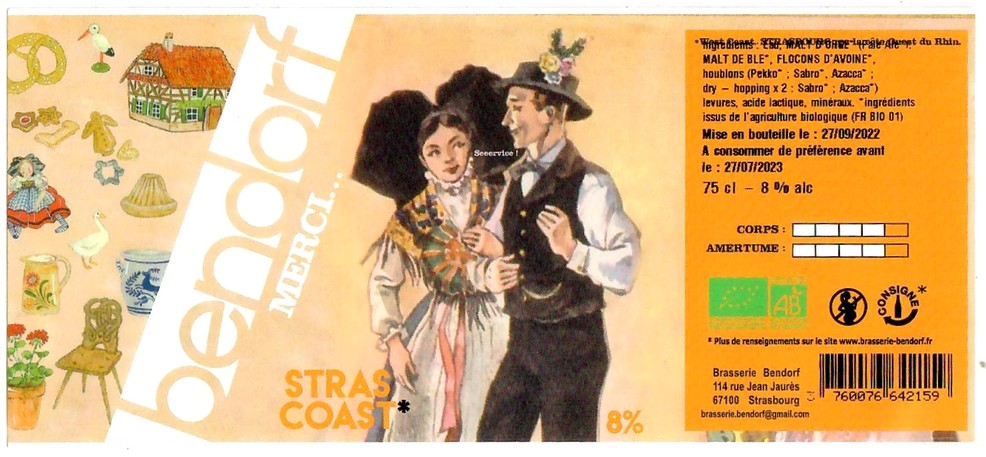 Etiquette BRASSERIE BENDORF 31