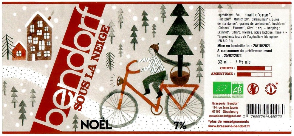 Etiquette BRASSERIE BENDORF 33