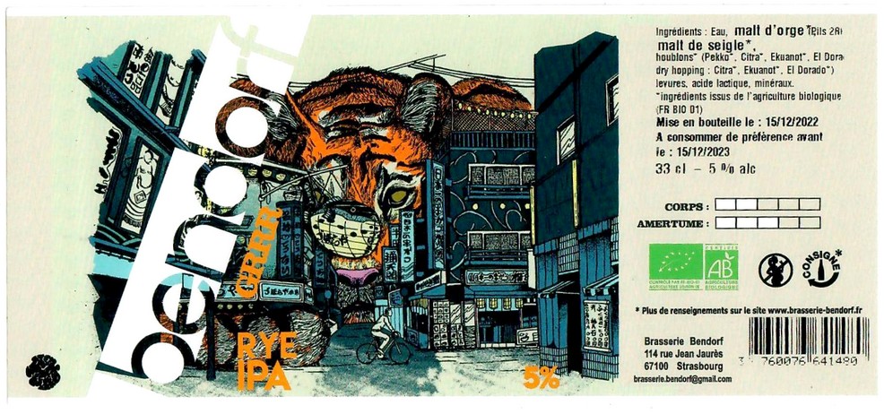 Etiquette BRASSERIE BENDORF 35