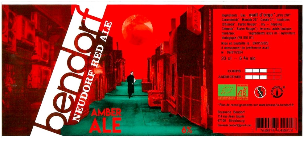 Etiquette BRASSERIE BENDORF 38