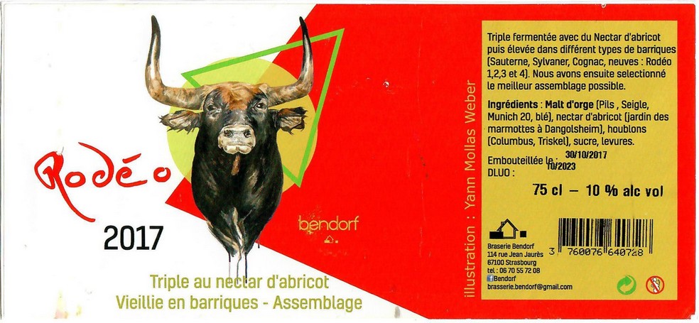 Etiquette BRASSERIE BENDORF 43