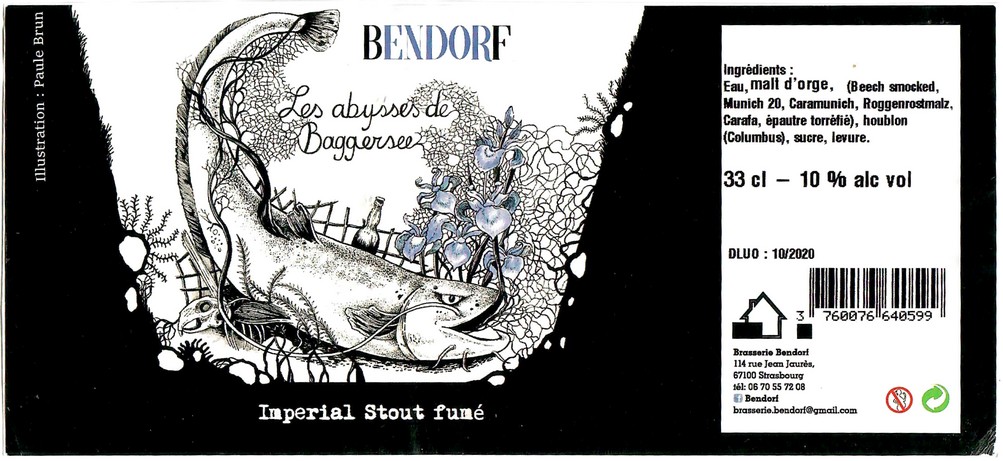 Etiquette BRASSERIE BENDORF 47