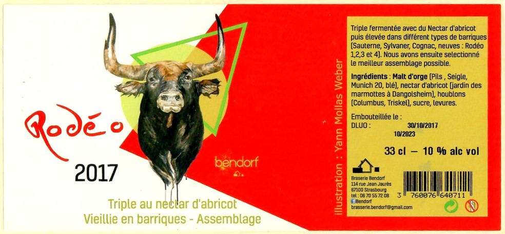 Etiquette BRASSERIE BENDORF 52