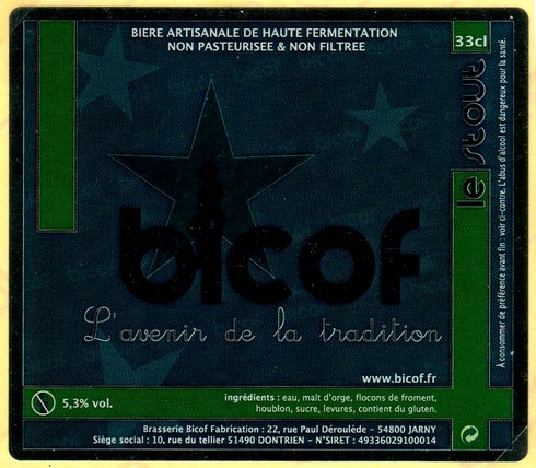etiquette BRASSERIE BICOF 07