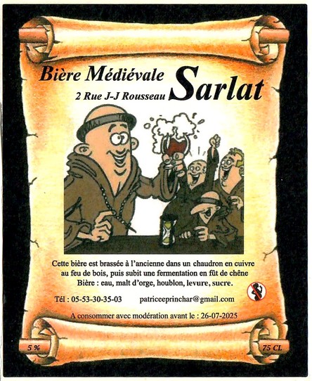 Etiquette BRASSERIE ARTISANALE SARLAT 06