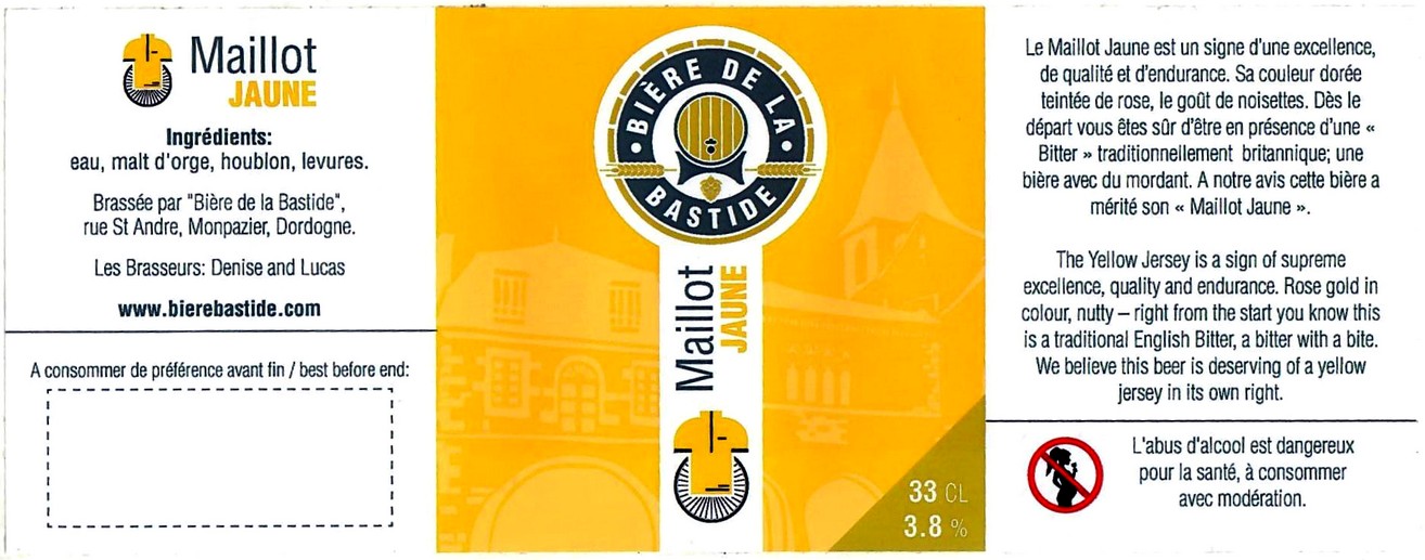 etiquette BRASSERIE DE LA BASTIDE 02