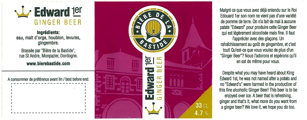 etiquette BRASSERIE DE LA BASTIDE 04