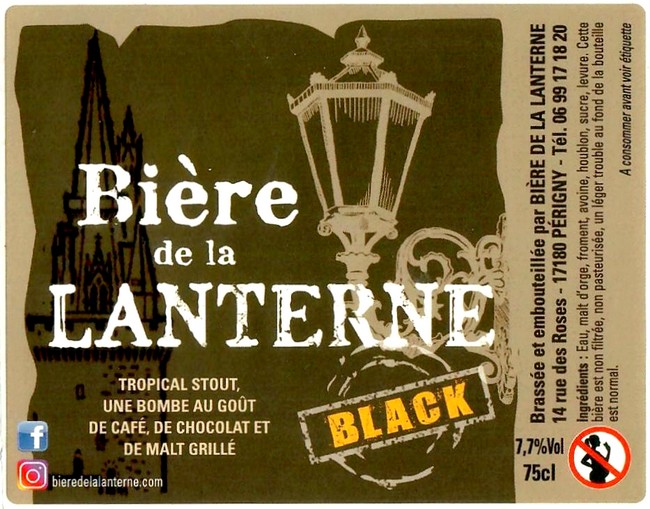 Etiquette BIERE DE LA LANTERNE 08