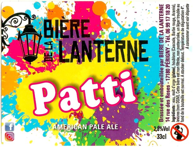 Etiquette BRASSERIE BIERE DE LA LANTERNE 18