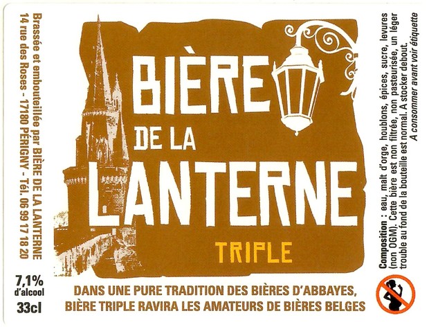 Etiquette BRASSERIE BIERE DE LA LANTERNE 19