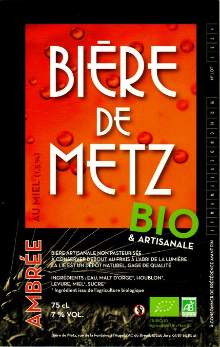 etiquette BRASSERIE BIERE DE METZ 02