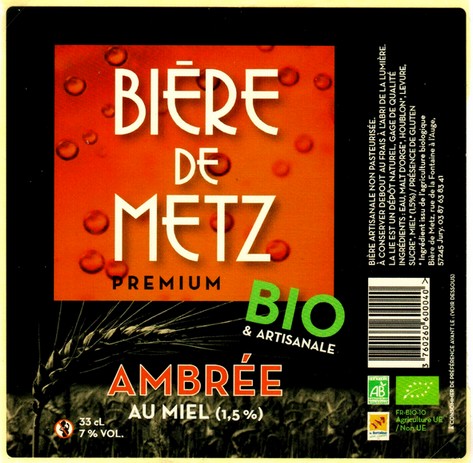 etiquette BRASSERIE BIERE DE METZ 04