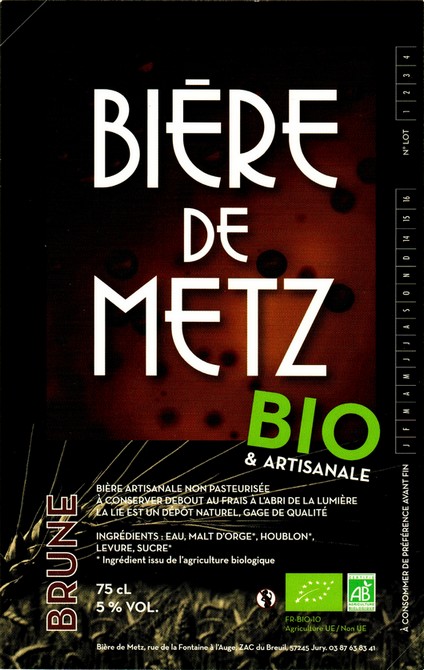 etiquette BRASSERIE BIERE DE METZ 06