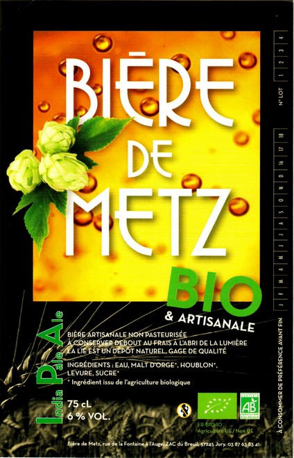 etiquette BRASSERIE BIERE DE METZ 10