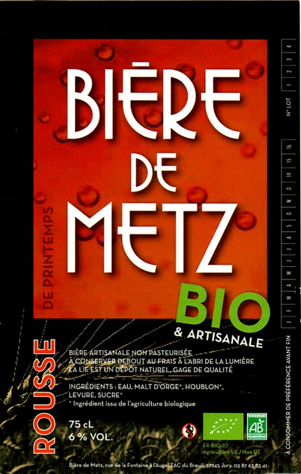 etiquette BRASSERIE BIERE DE METZ 11