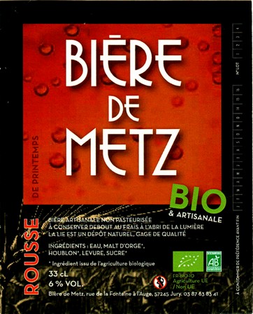 etiquette BRASSERIE BIERE DE METZ 12