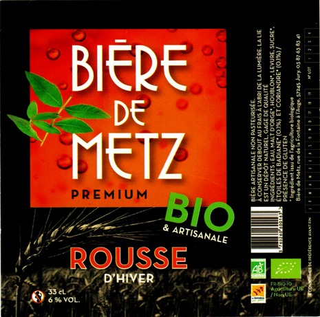 etiquette BRASSERIE BIERE DE METZ 13