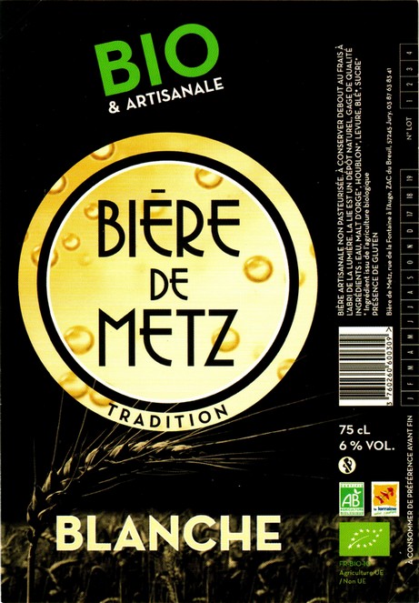 etiquette BRASSERIE BIERE DE METZ 15