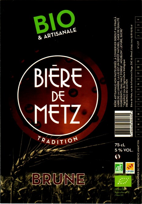 etiquette BRASSERIE BIERE DE METZ 17