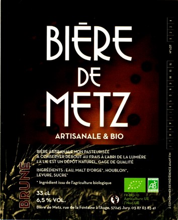 etiquette BRASSERIE BIERE DE METZ 24