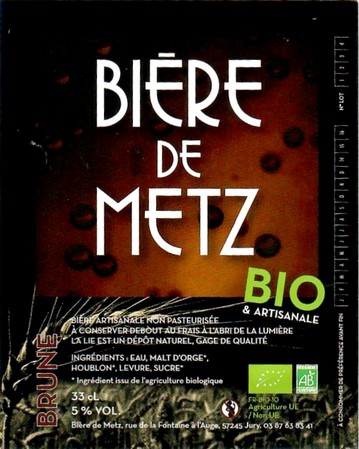 Etiquette BRASSERIE BIERE DE METZ 43