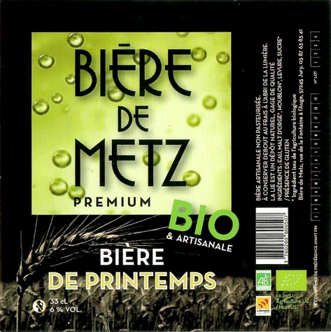 Etiquette BRASSERIE BIERE DE METZ 47