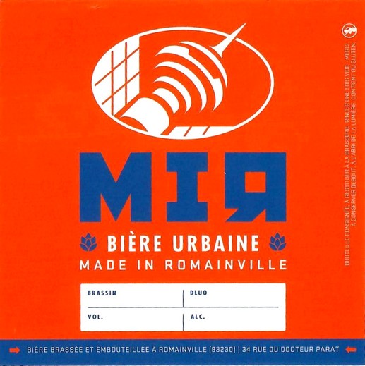 Etiquette BRASSERIE BIERE MIR 08