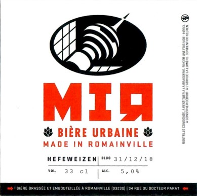 Etiquette BRASSERIE BIERE MIR 09
