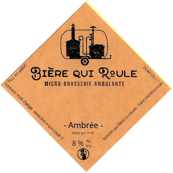 etiquette BRASSERIE BIERE QUI ROULE 01